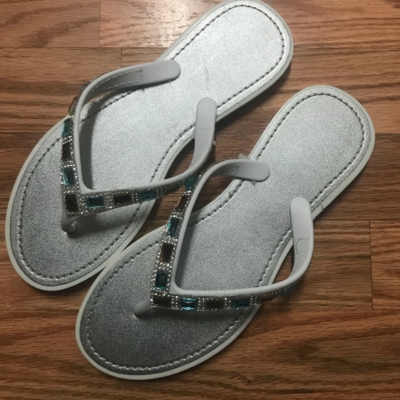 blingy flip flops